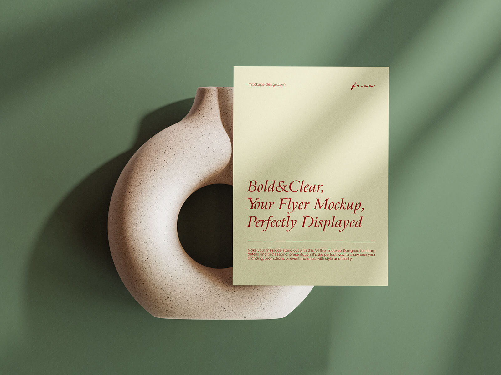 3 A4 Free Elegant A4 A5 Flyer Mockup PSD Files