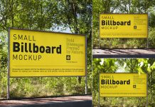 Free Small Billboard Mockup PSD
