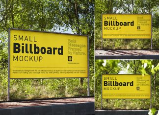 Free Small Billboard Mockup PSD