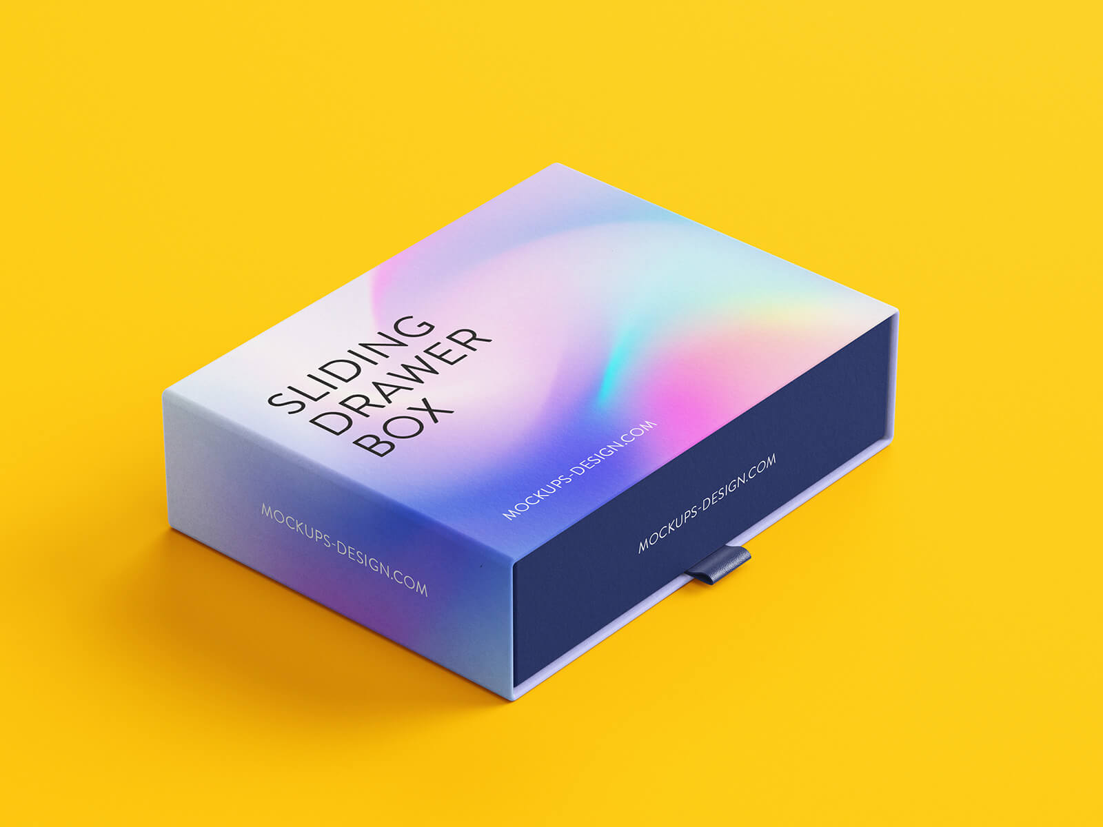 Free Sliding Drawer Box Mockup PSD