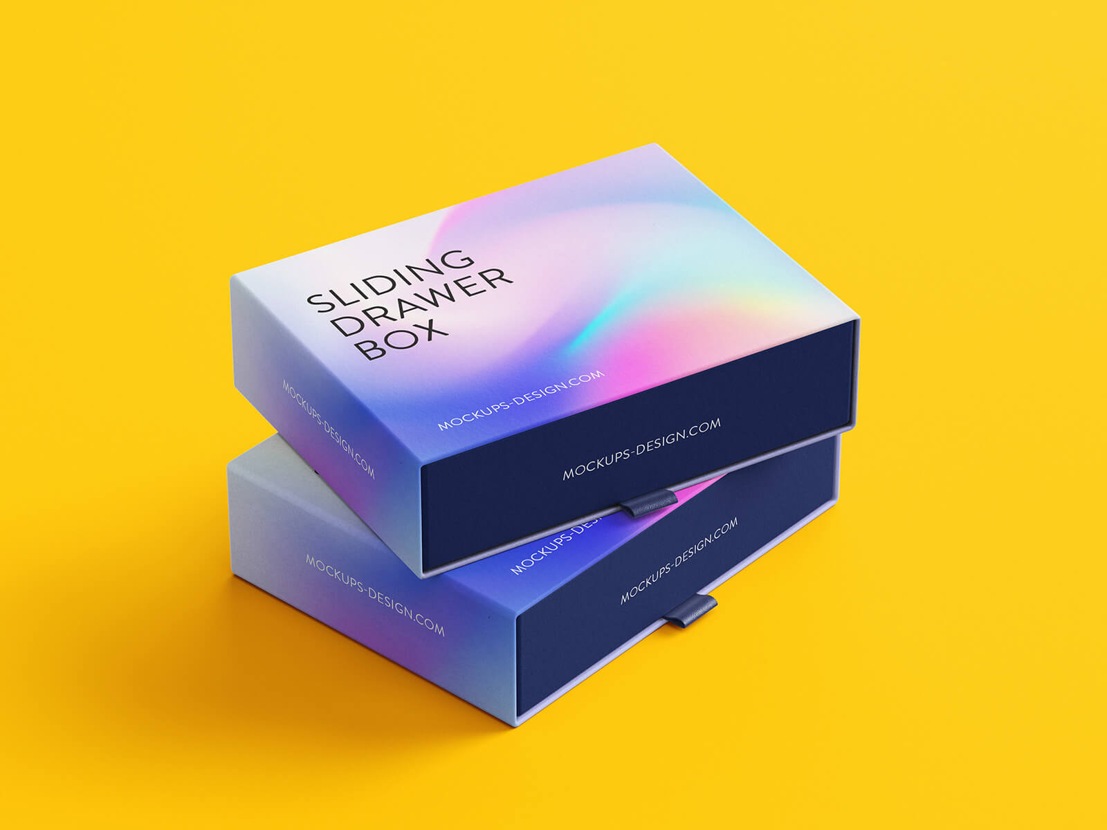 Free Sliding Drawer Box Mockup PSD
