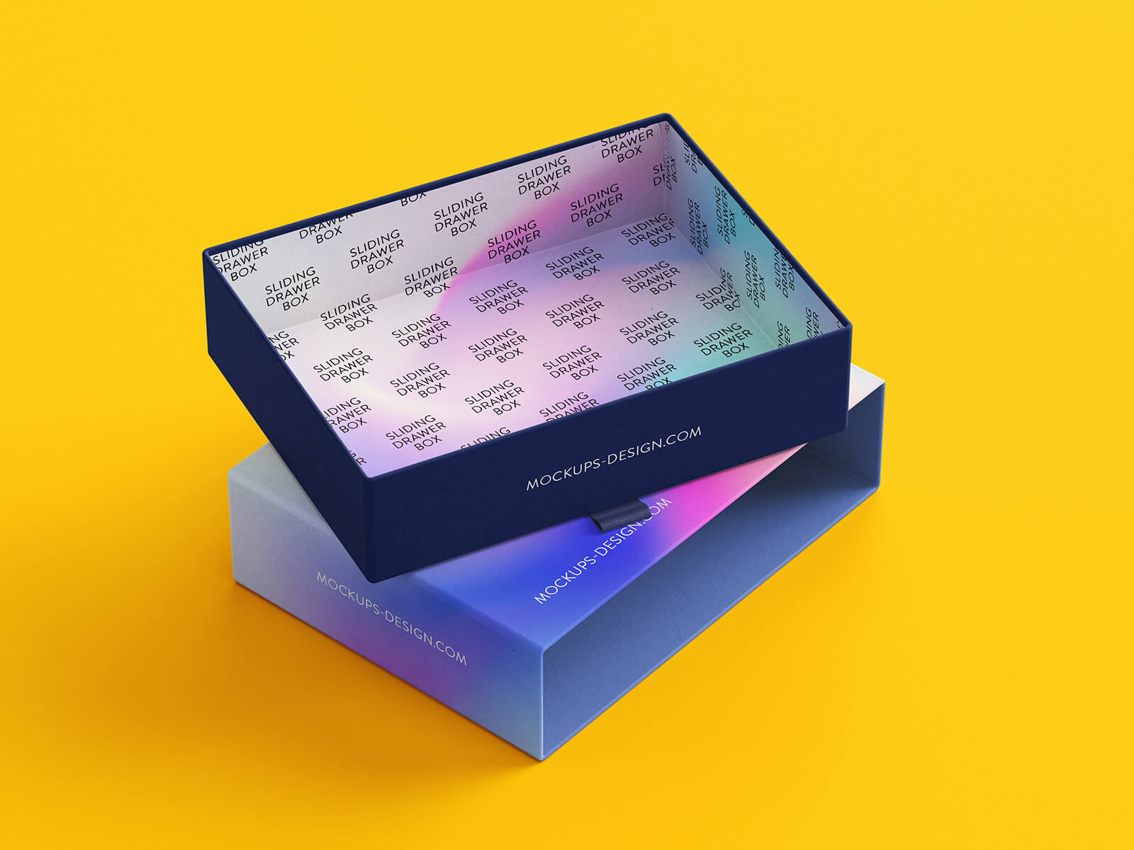 Free Sliding Drawer Box Mockup PSD