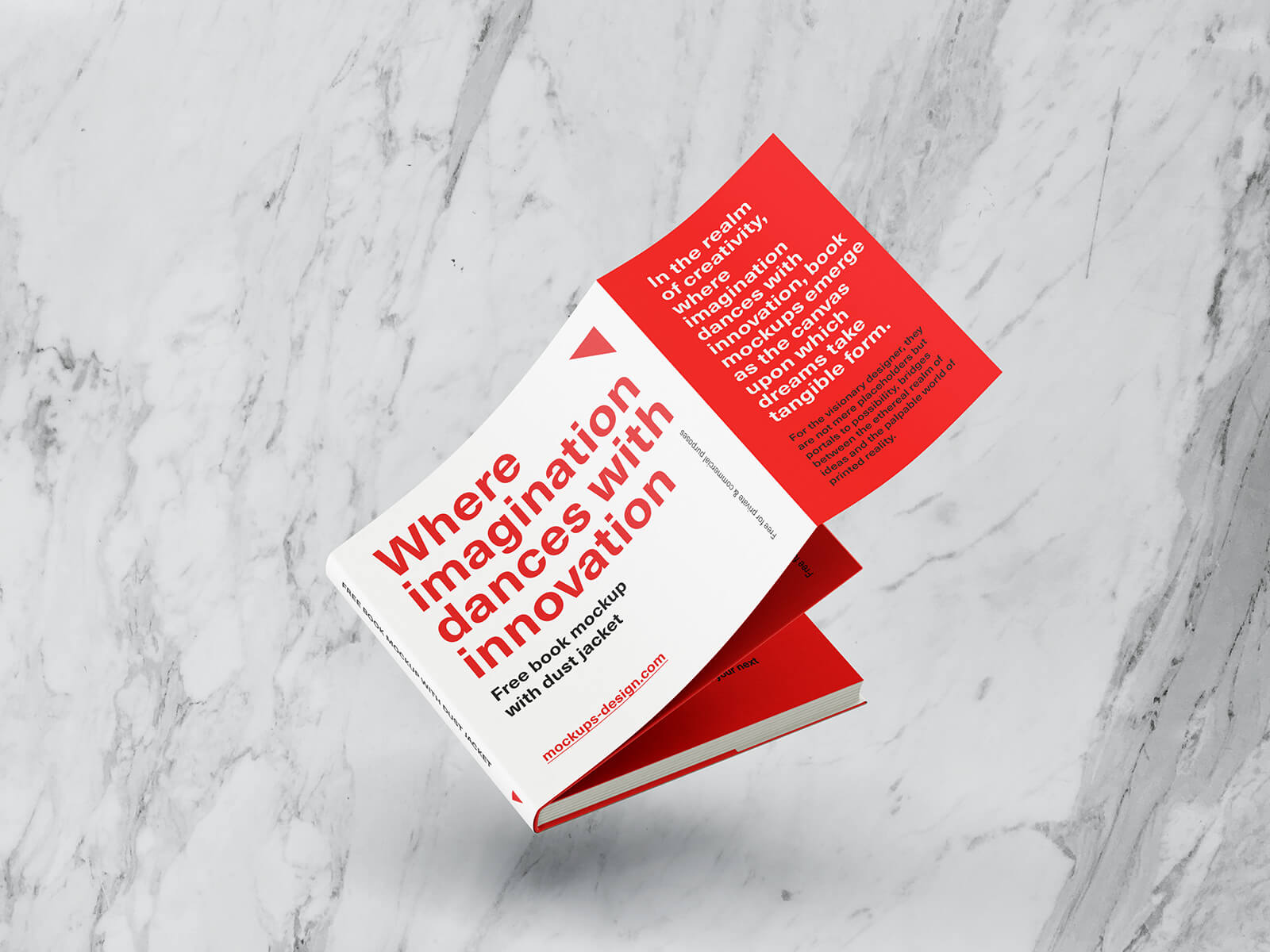 Free Square Dust Jacket Hardcover Book Mockup PSD