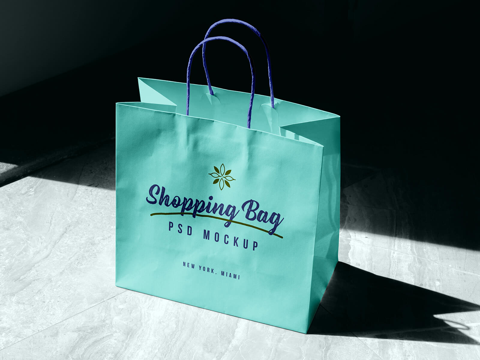 Free Paper Shopping Bag Mockup PSD