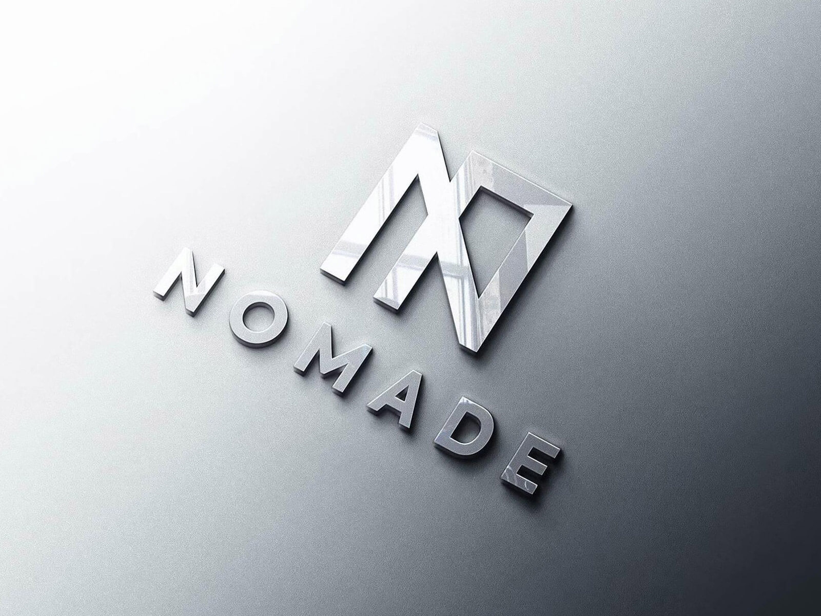Free Perspective 3D Logo Mockup PSD