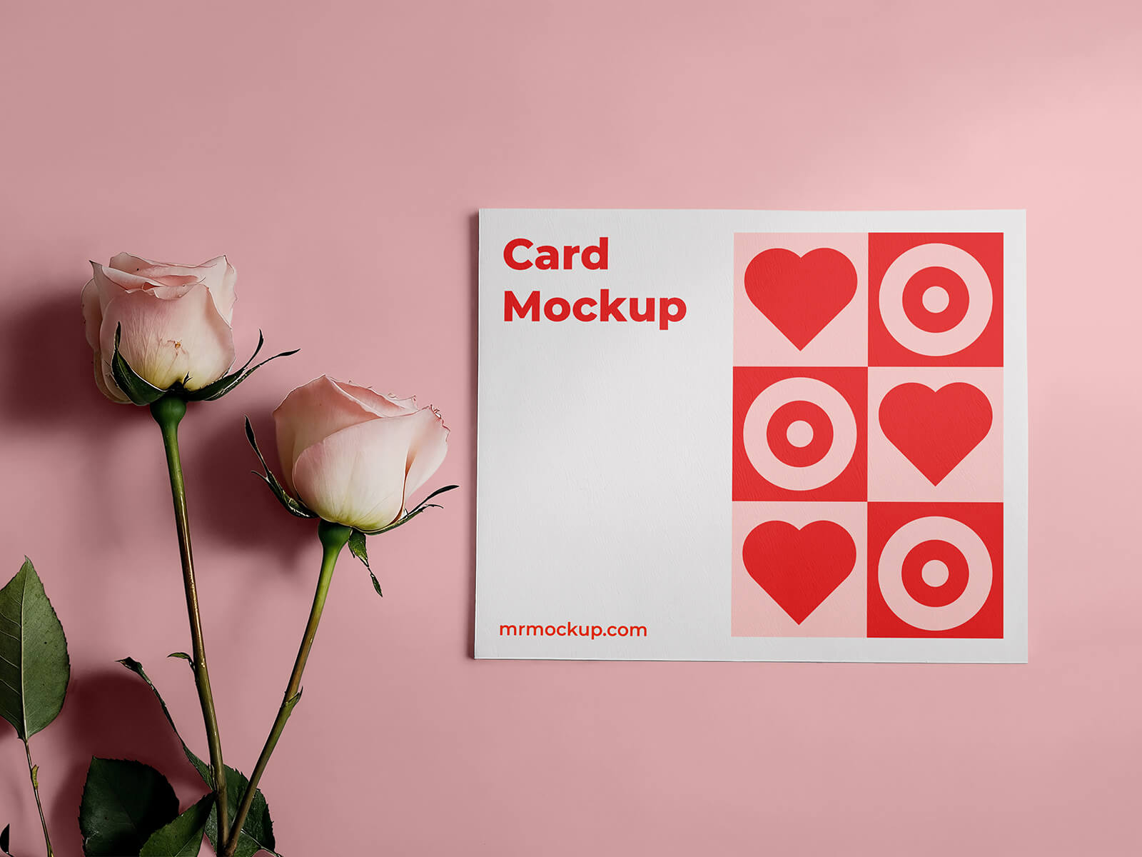 Free-Top-View-Valentines-Day-Card-Mockup