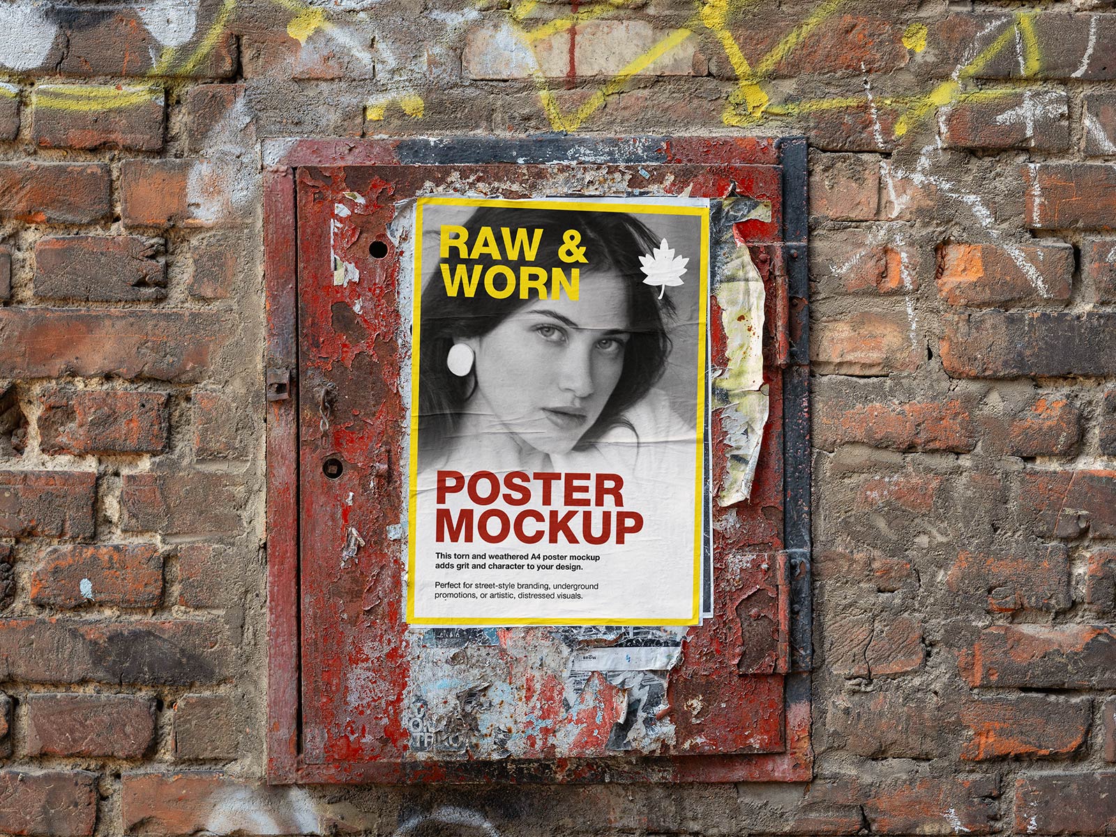Free-Wrinkled-Wall-Street-Poster-Mockup-PSD