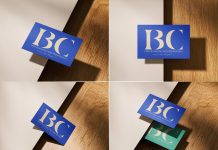 4 Free 85 x 55mm Business Card Mockup PSD Files (1)