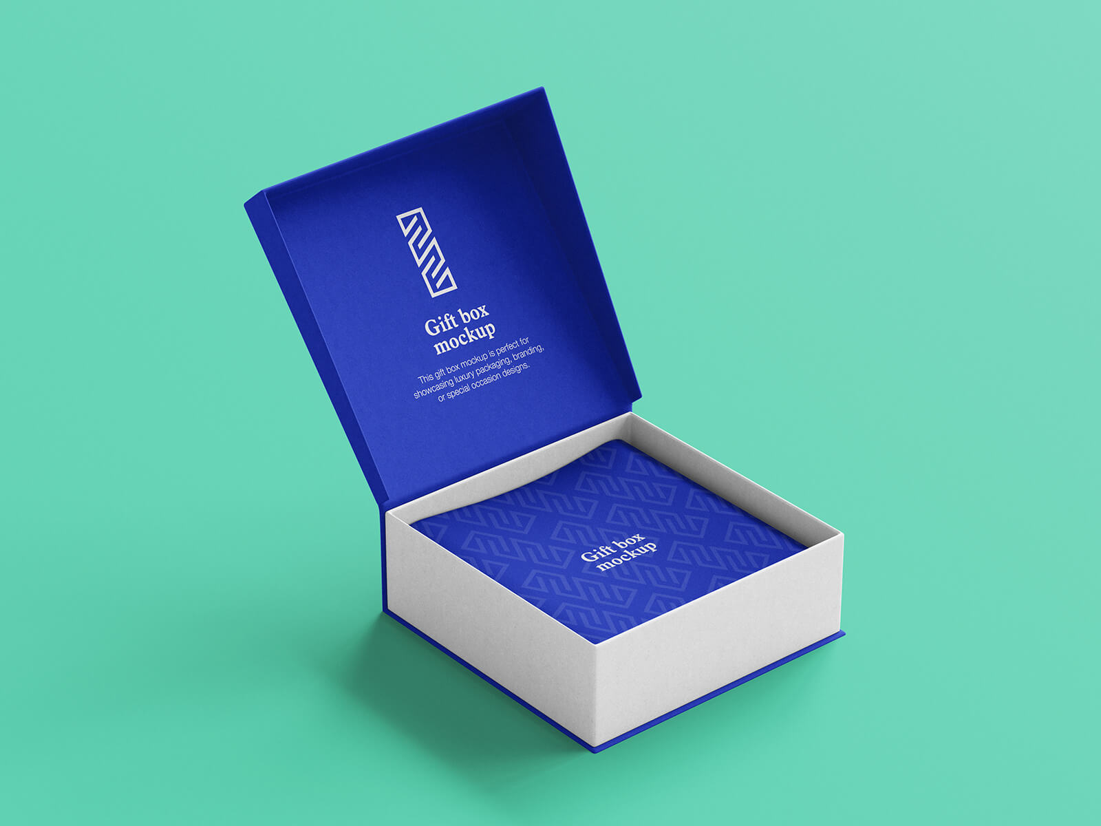 Free Elegant Jewelry Gift Box Mockup PSD