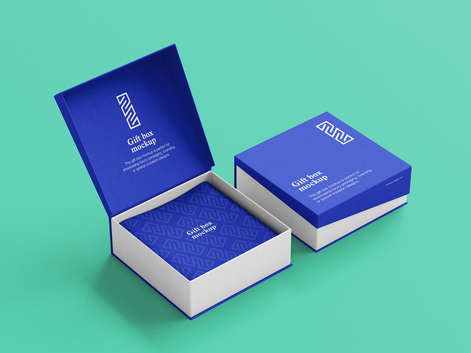 Free Elegant Jewelry Gift Box Mockup PSD