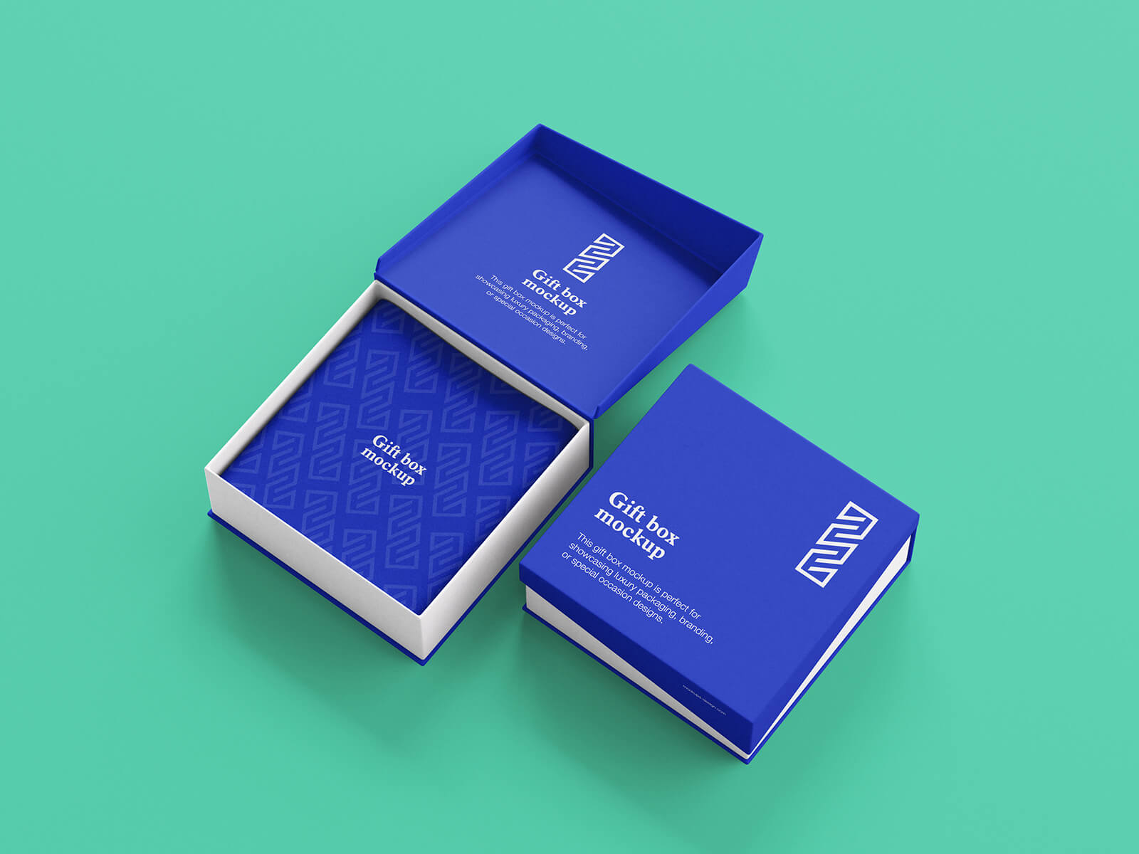 Free Elegant Jewelry Gift Box Mockup PSD