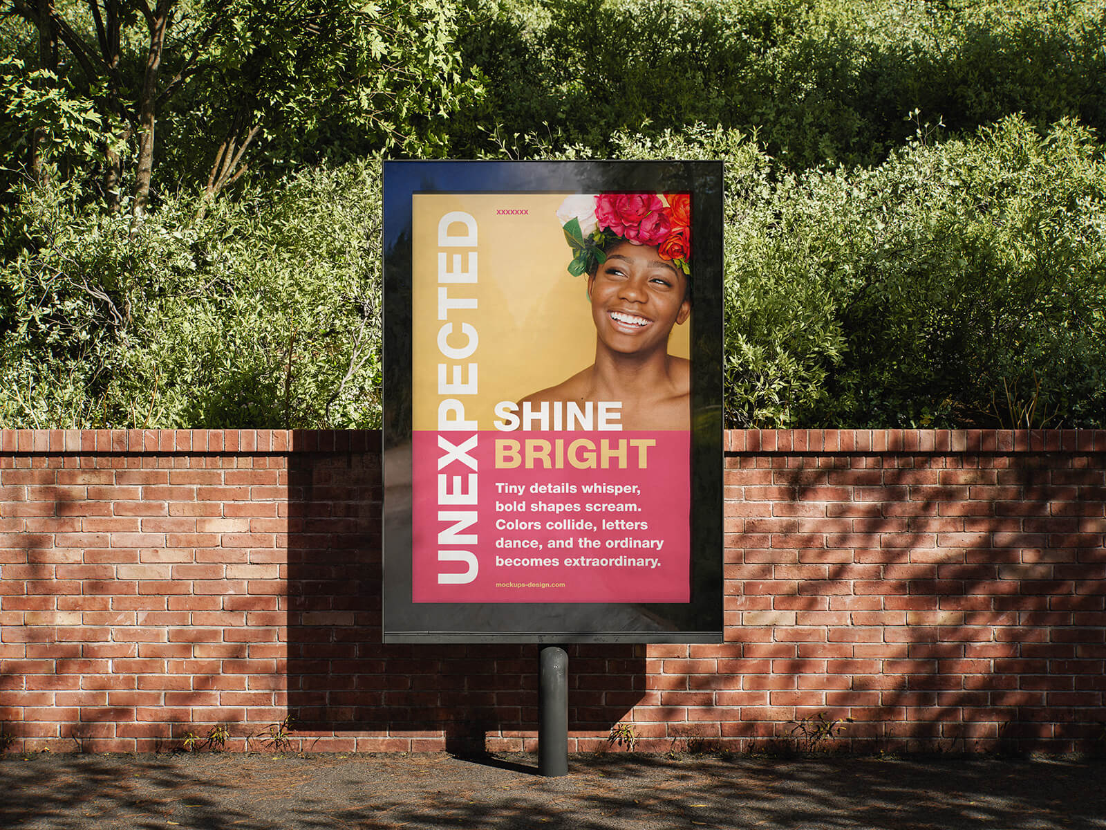 Free Lined-up Framed Mupi Posters Mockup