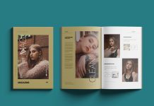Free 11×17" Title / Open Magazine Mockup PSD
