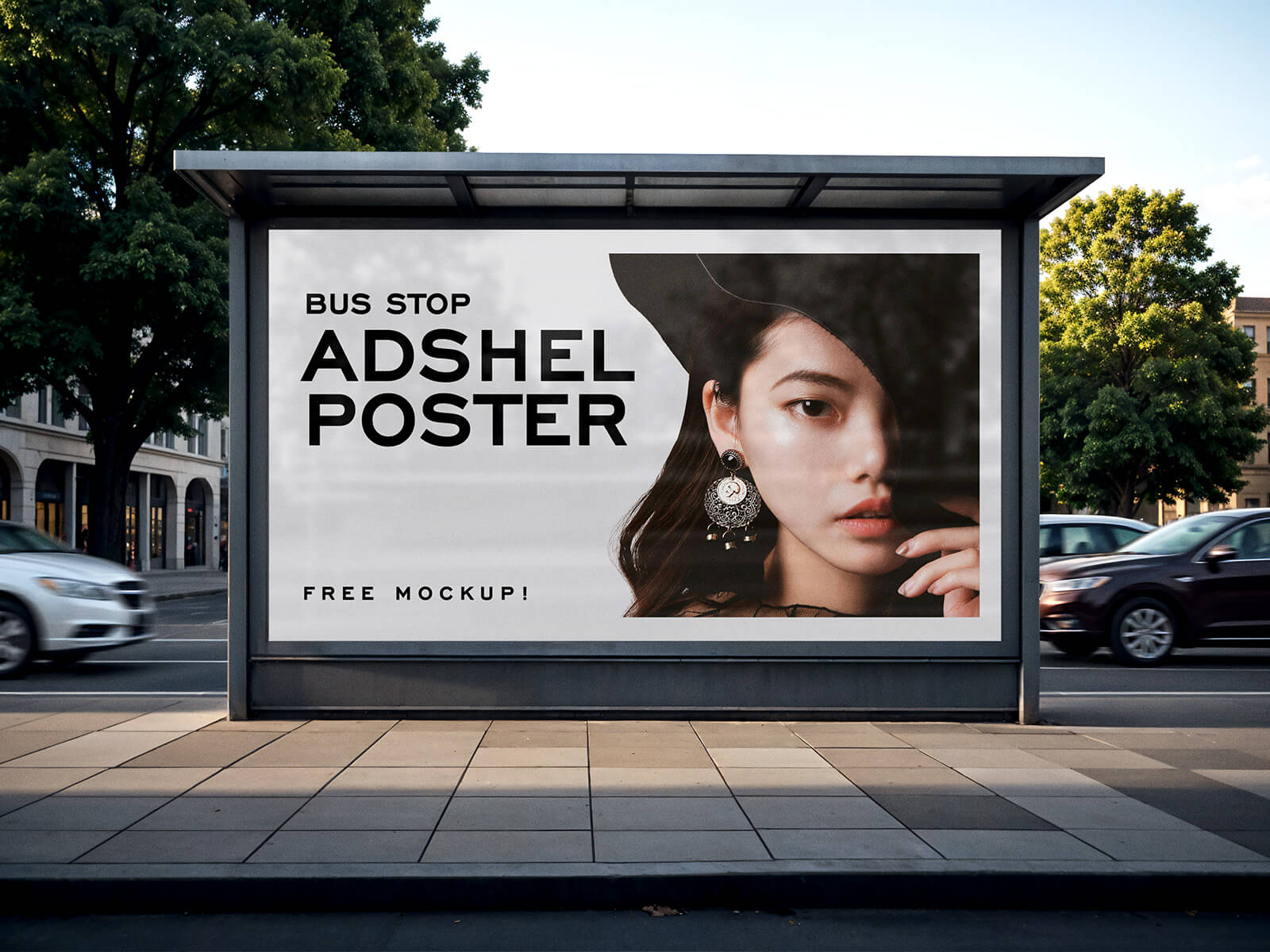 Free-Bus-Stop-Adshel-Poster-Mockup-PSD