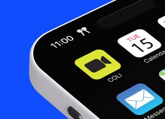 Free Close-Up Apple App Icon Logo Mockup PSD