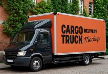 Free-Delivery-Cargo-Truck-Mockup-PSD