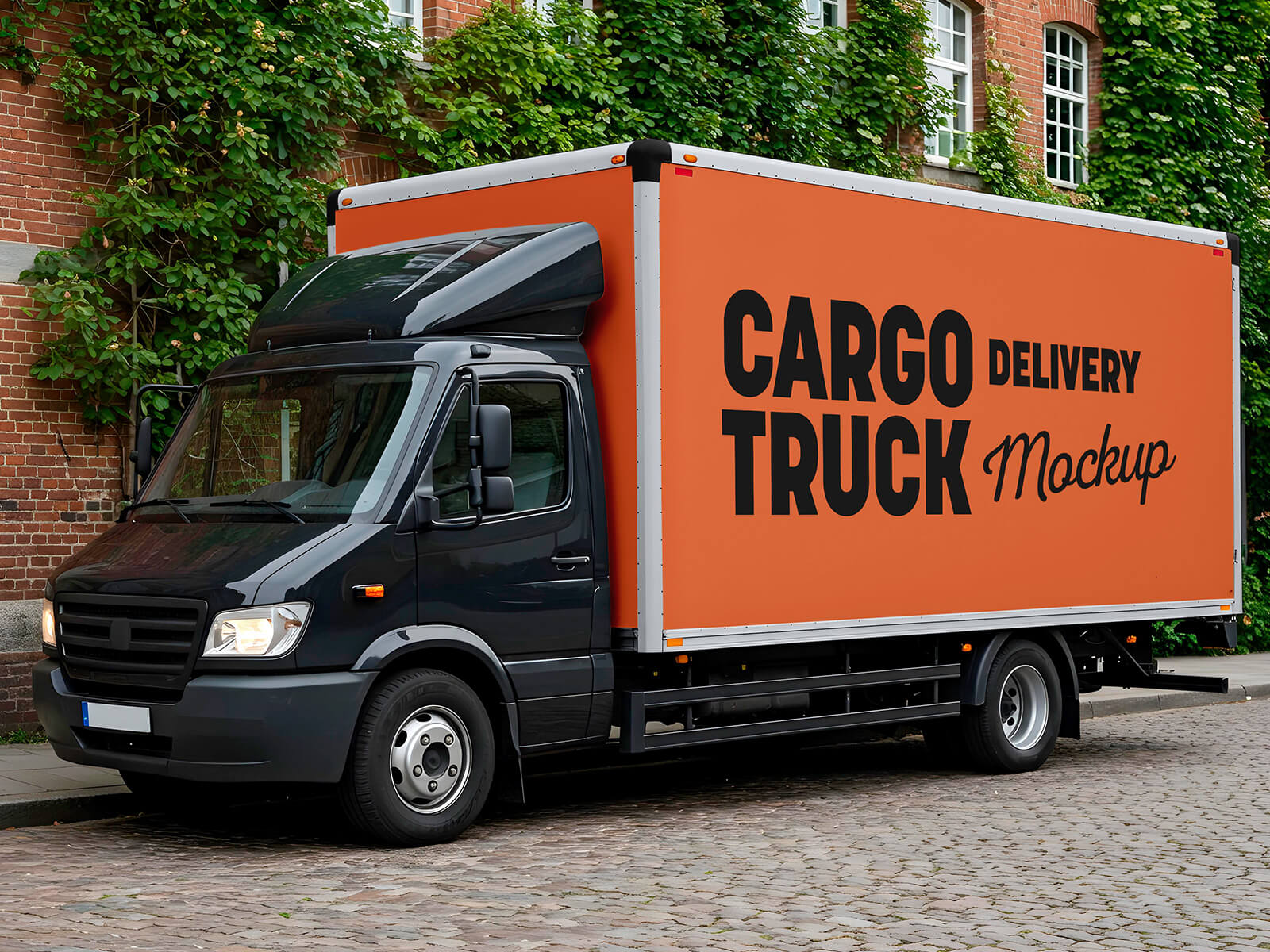 Free-Delivery-Cargo-Truck-Mockup-PSD