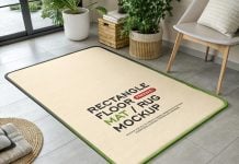 Free Floor Mat / Rug Mockup PSD