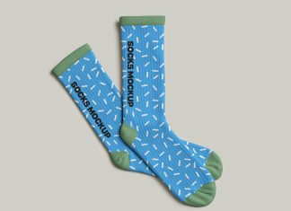 Free-Long-Socks-Mockup-PSD