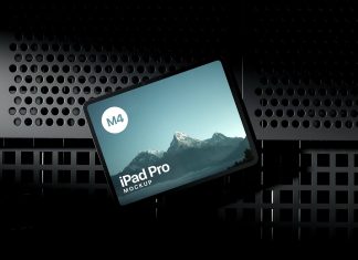 Free M4 iPad Pro 13 Inches Mockup PSD