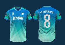 Free Soccer / Football Jersey Mockup Template PSD