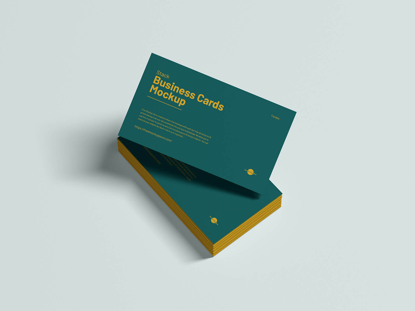 Free Stacked Business Card Mockup PSD