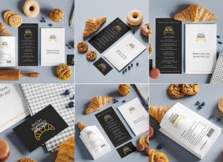 Free Bakery Shop Branding / Stationery Mockup PSD