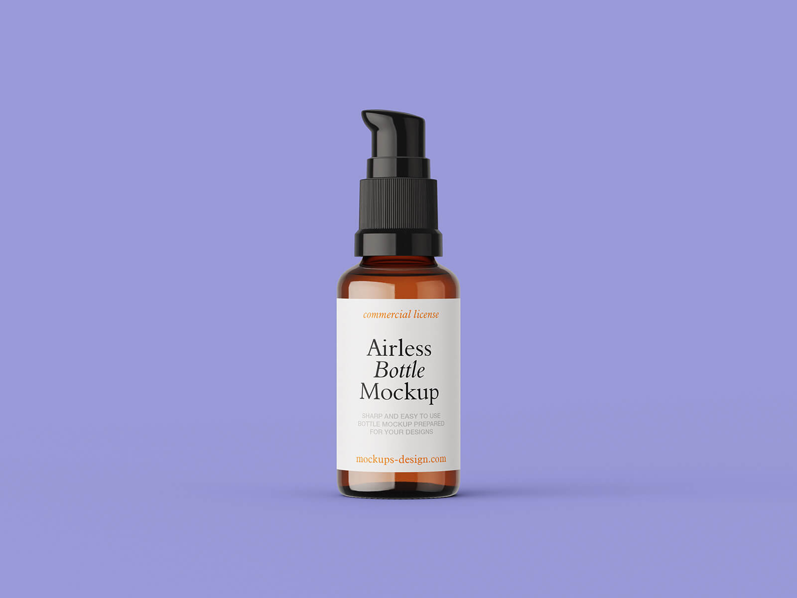 Free Airless Pump Bottle Mockup PSD