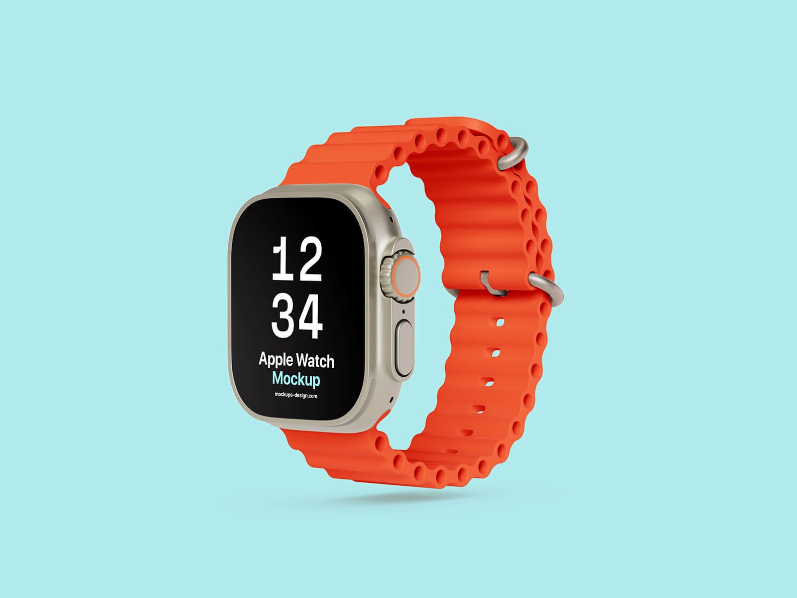 Free Apple Ultra Watch 2 Mockup PSD