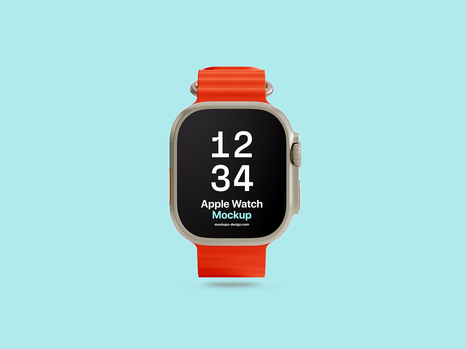 Free Apple Ultra Watch 2 Mockup PSD