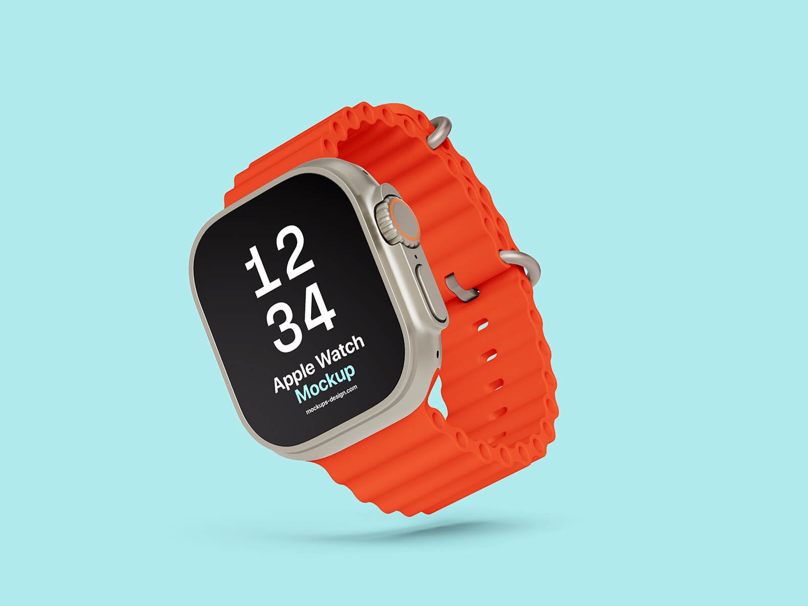 Free Apple Ultra Watch 2 Mockup PSD