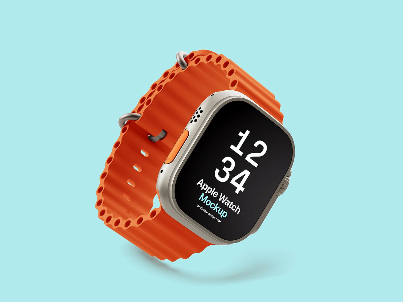 Free Apple Ultra Watch 2 Mockup PSD