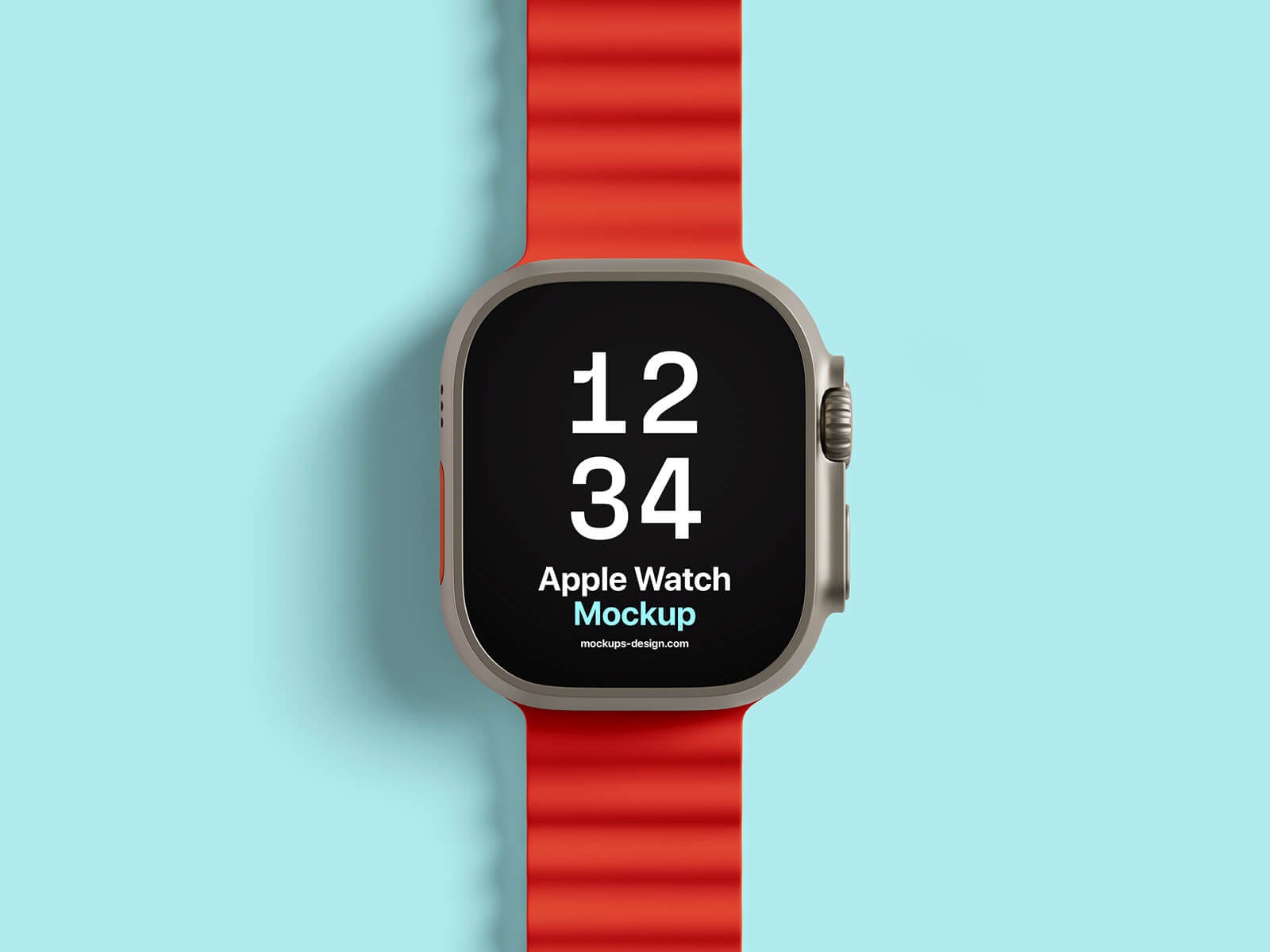 Free Apple Ultra Watch 2 Mockup PSD