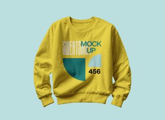 Free Clean Sweatshirt Mockup Mockup PSD