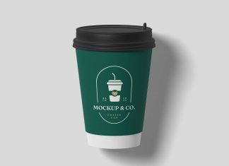 Free High Res Paper Coffee Cup PSD