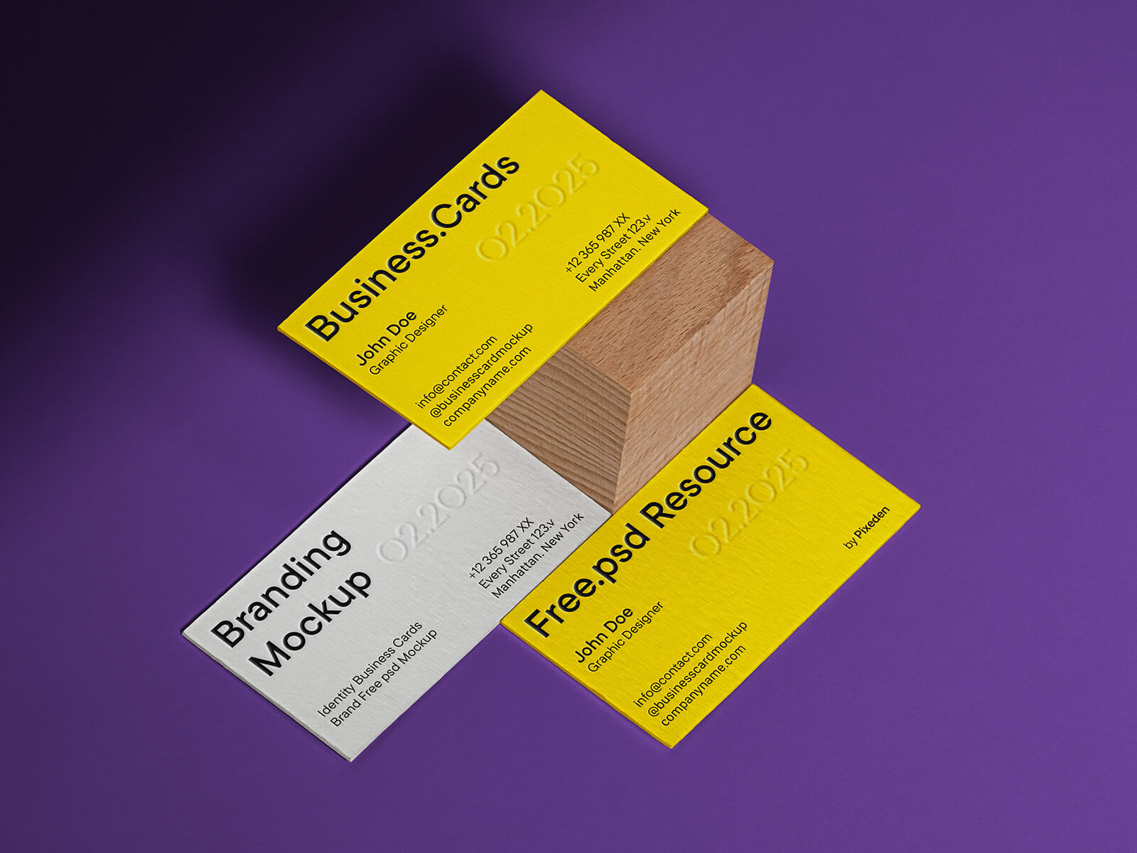 Free-Identity-Thick-Business-Cards-Mockup-PSD-File