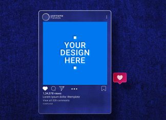 Free Instagram Post / Feed Mockup PSD