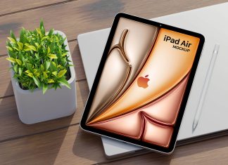 Free M3 iPad Air Mockup PSD