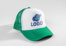 Free Trucker P-Cap Mockup PSD