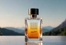 Free Realistic Perfume Bottle Mockup PSD