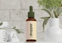 Free Premium Dropper Bottle Mockup PSD