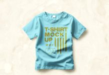 Free-Realistic-Wrinkled-T-Shirt-Mockup-PSD