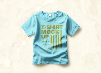 Free-Realistic-Wrinkled-T-Shirt-Mockup-PSD