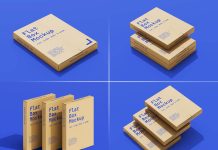 Free Slim Cardboard Mailing Boxes Mockup