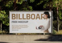 Free Urban Park Billboard Mockup PSD Set
