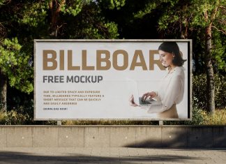 Free Urban Park Billboard Mockup PSD Set