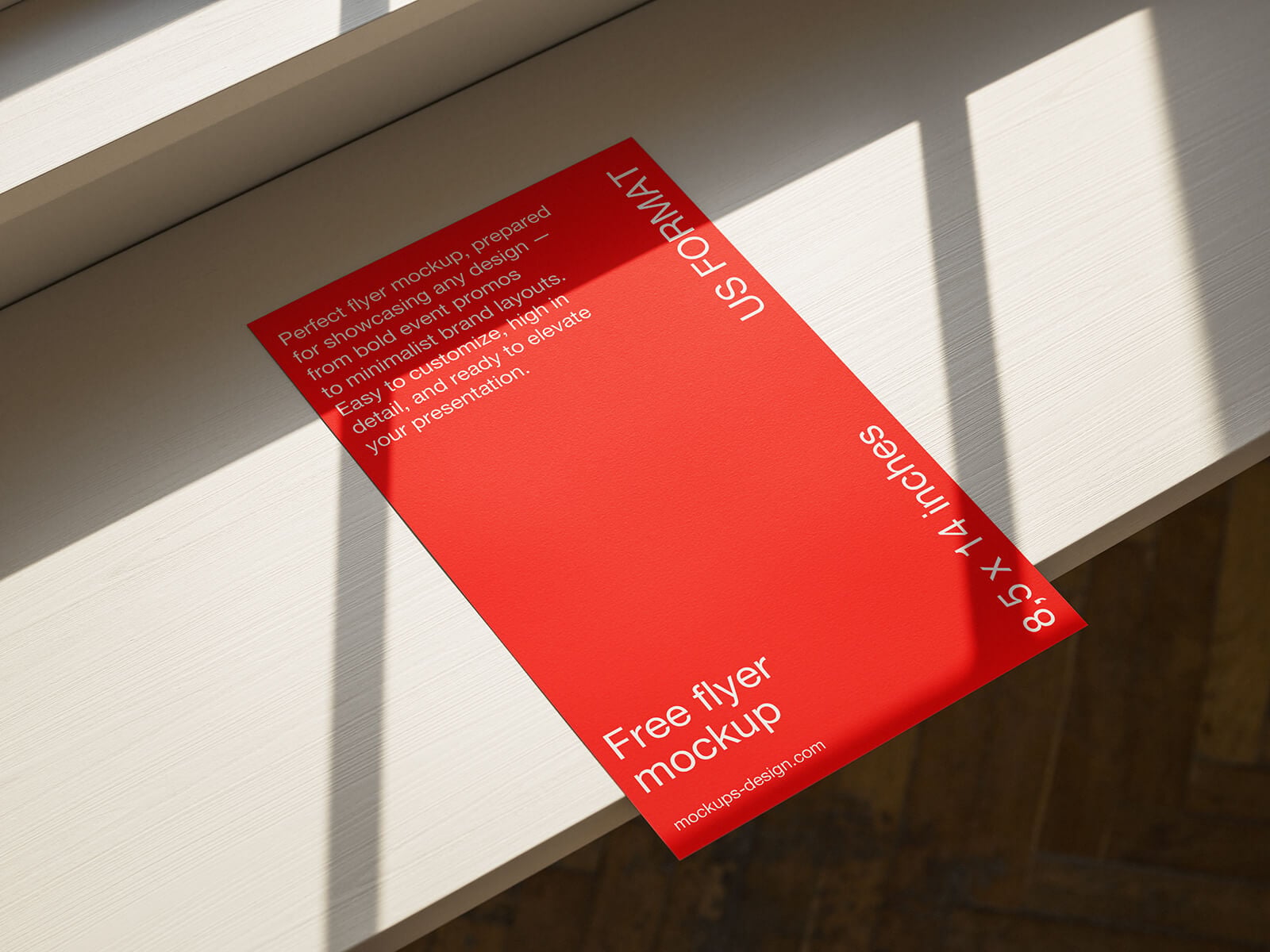 Free US Format Flyer Mockup PSD