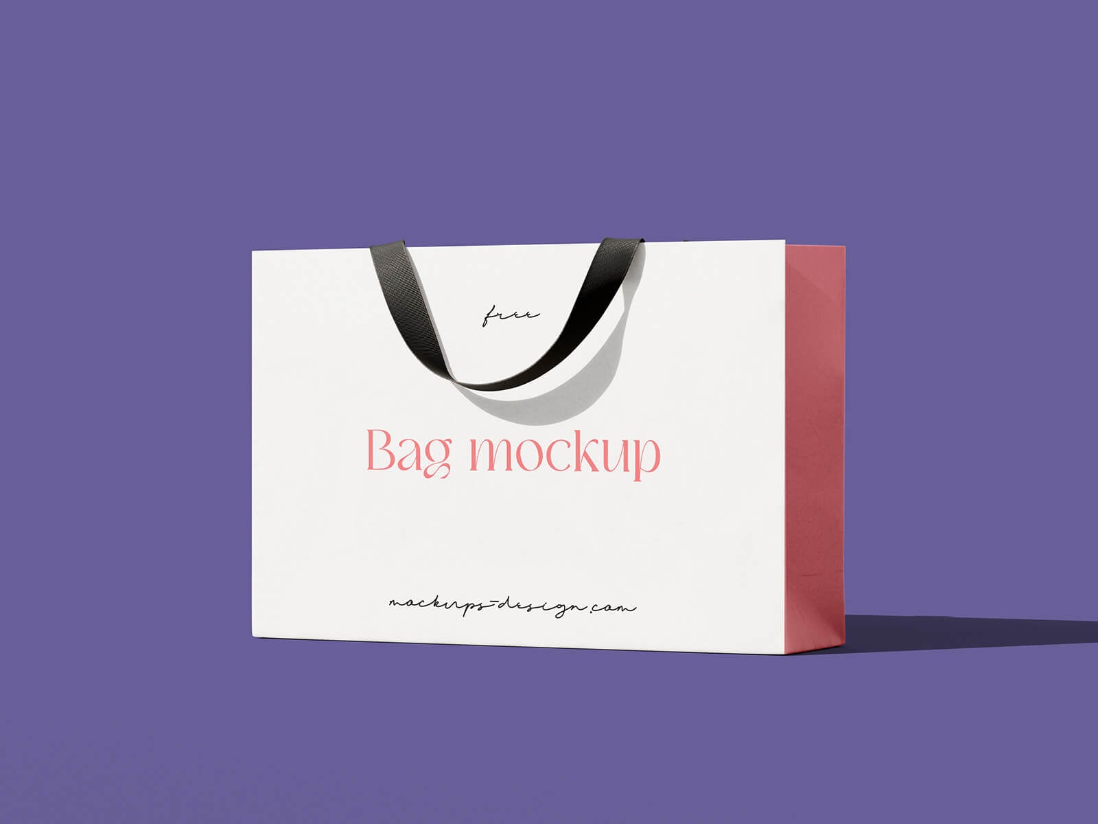 Free Elegant Branded Paper Shopping Bag Mockup PSD