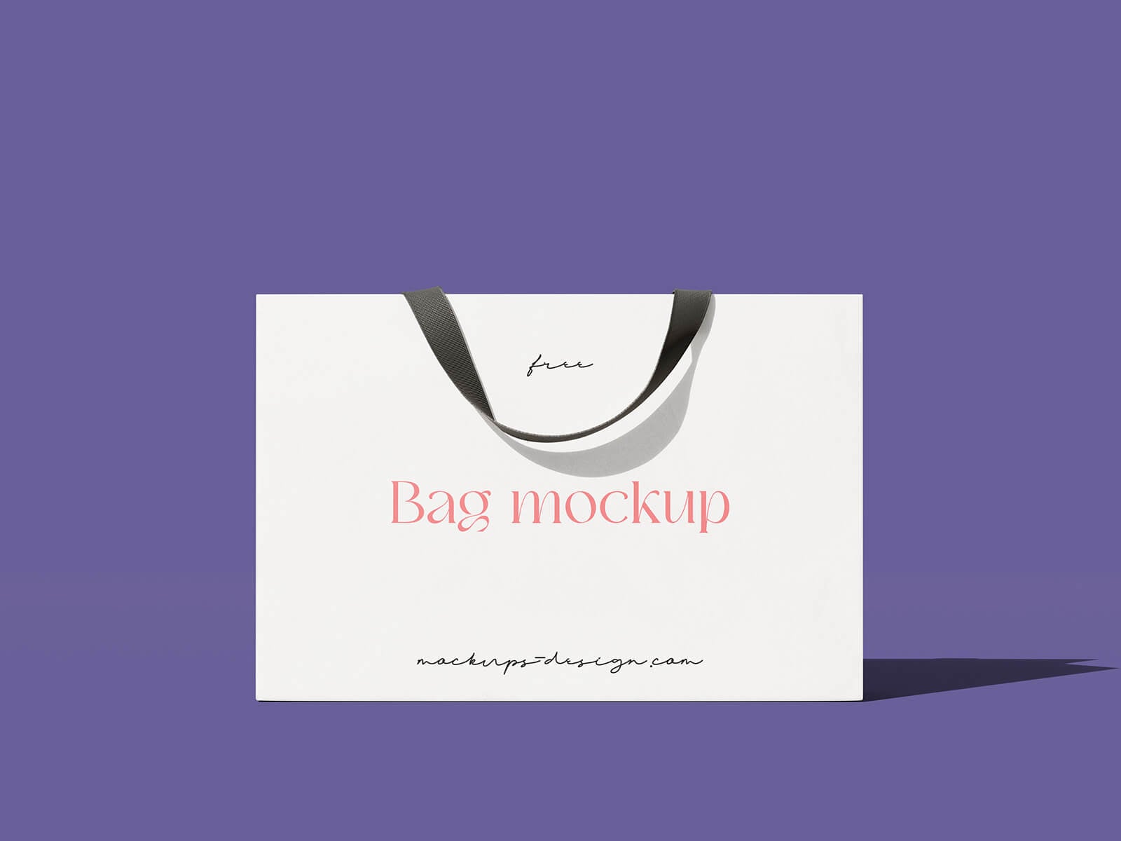 Free Elegant Branded Paper Shopping Bag Mockup PSD