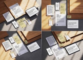 Free Modern Brand Identity Stationery Mockup PSD